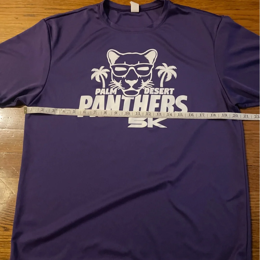Purple Palm Desert, CA Panthers 5k Running Merch Graphic Short Sleeve T-Shirt